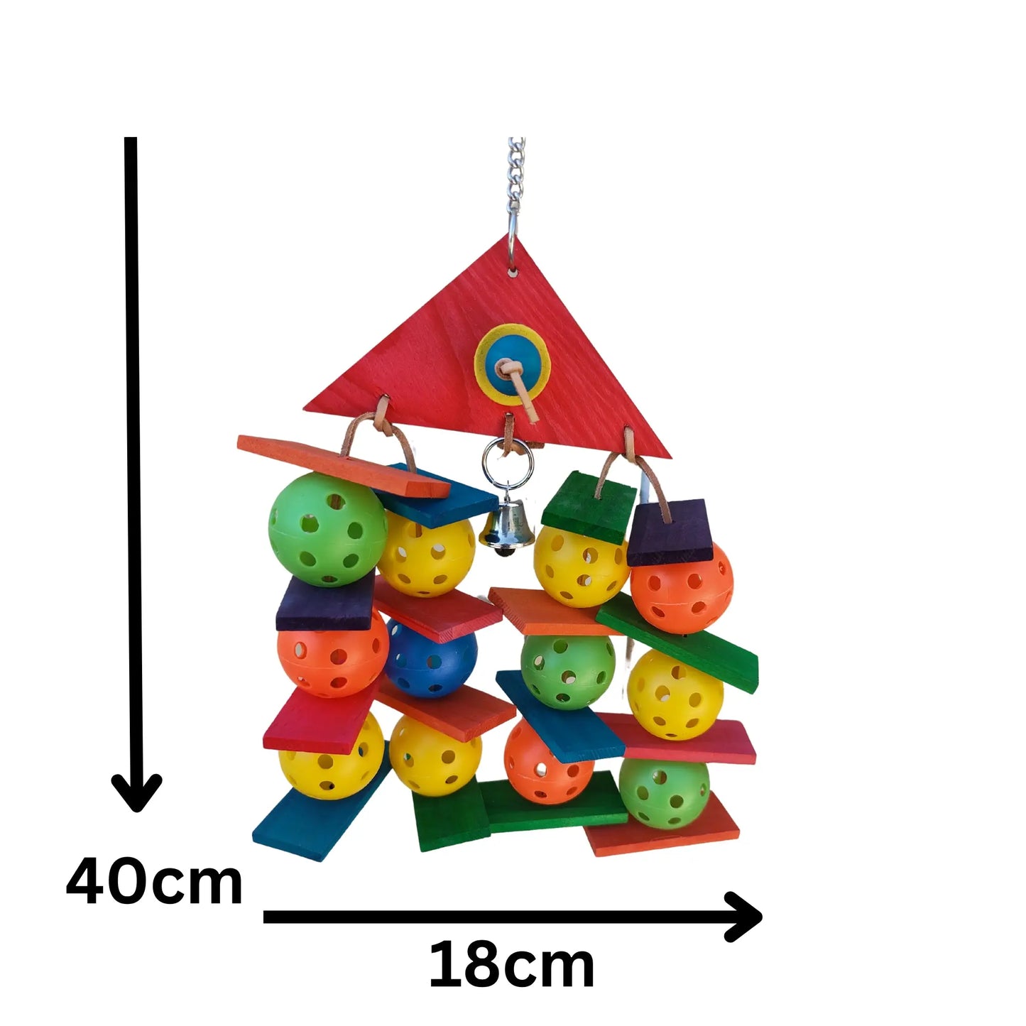 Triangle Dangle Bird Toy Lou Lou Bells Bird Toys