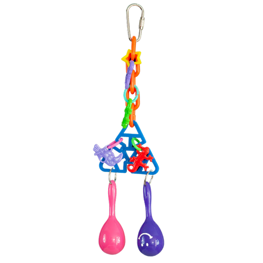 Triangle Shake bird Toy Lou Lou Bells Bird Toys