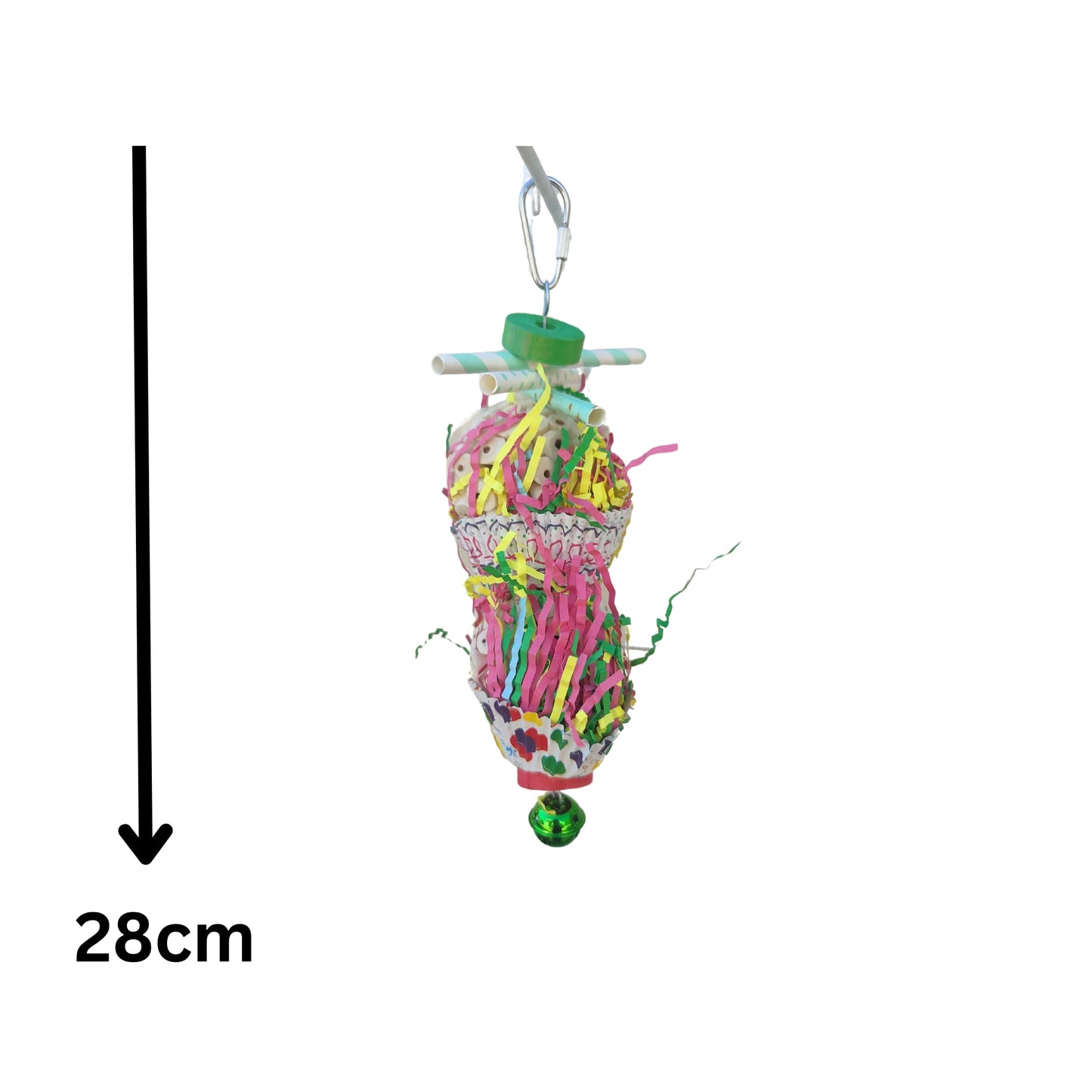 Two Sola Ball Cup Cakes Bird Toy Lou Lou Bells Bird Toys