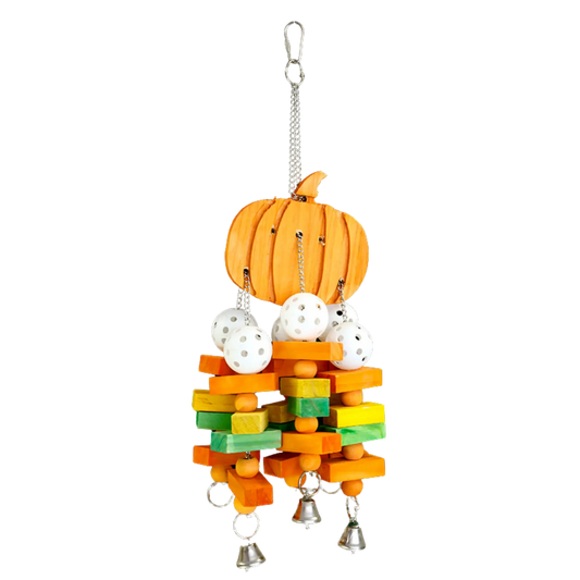 Pumpkin Bird Toy