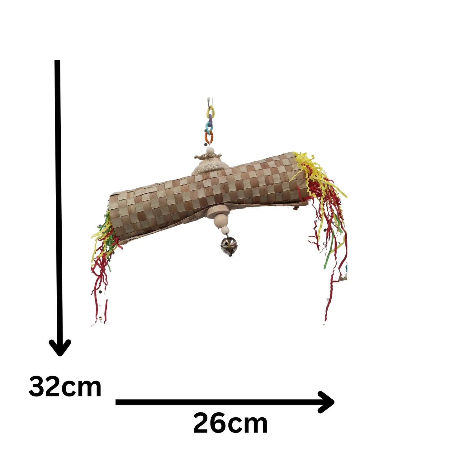 Weave Mat Roll Bird Toy Lou Lou Bells Bird Toys