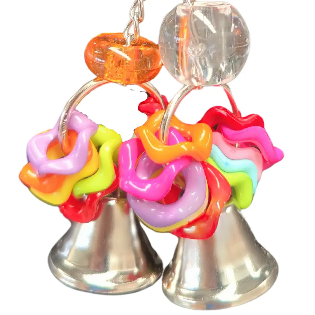 wiggle ring and bells bird toy