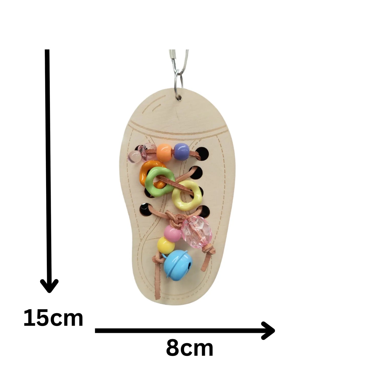 Wood Shoe Bird Toy Lou Lou Bells Bird Toys