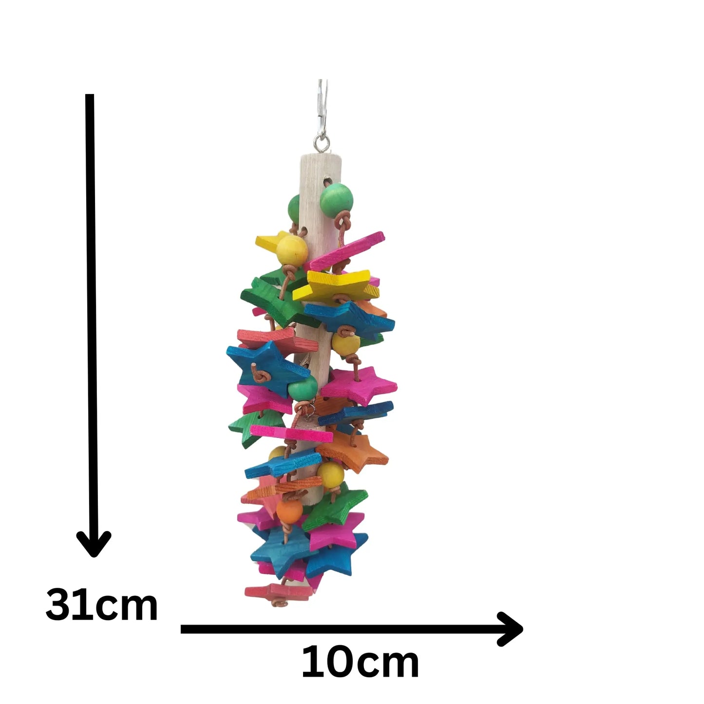 wooden Stars Bird Toy Lou Lou Bells Bird Toys