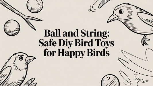 Ball and string: Safe DIY Bird Toys for Happy Birds Lou Lou Bells Bird Toys