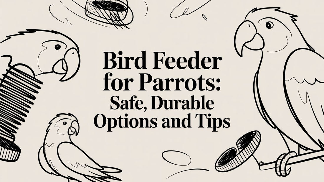 Bird feeder for parrots: Safe, durable options and tips Lou Lou Bells Bird Toys
