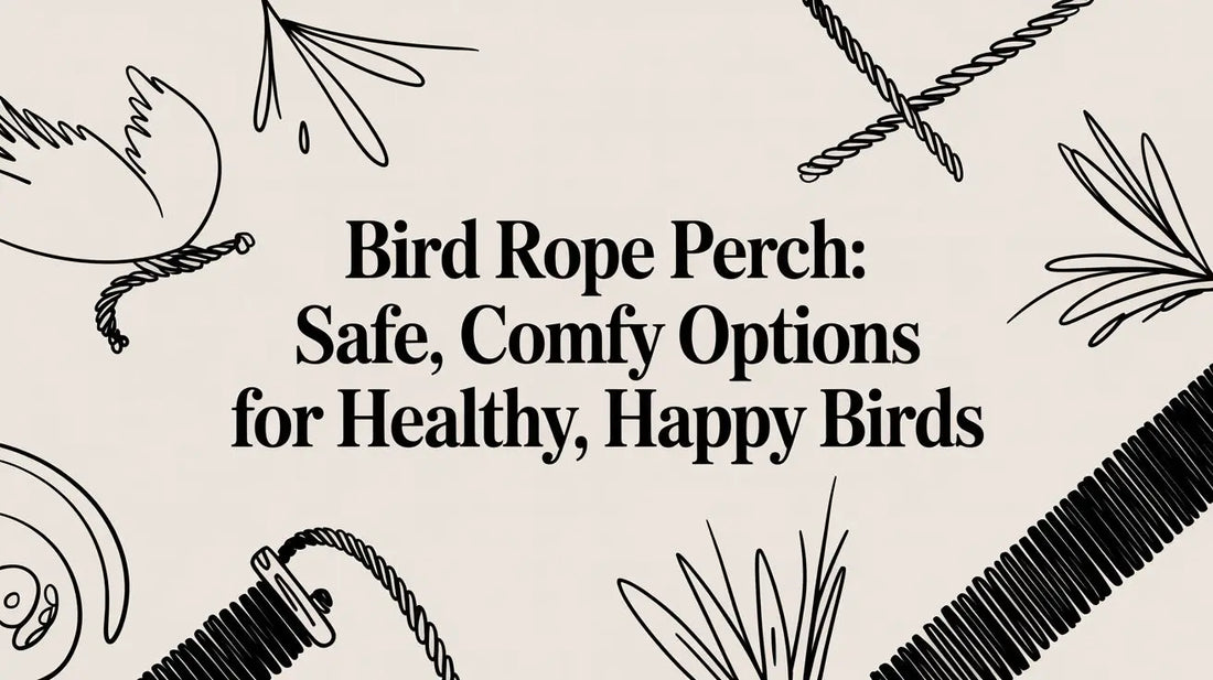 Bird rope perch: Safe, comfy options for healthy, happy birds Lou Lou Bells Bird Toys