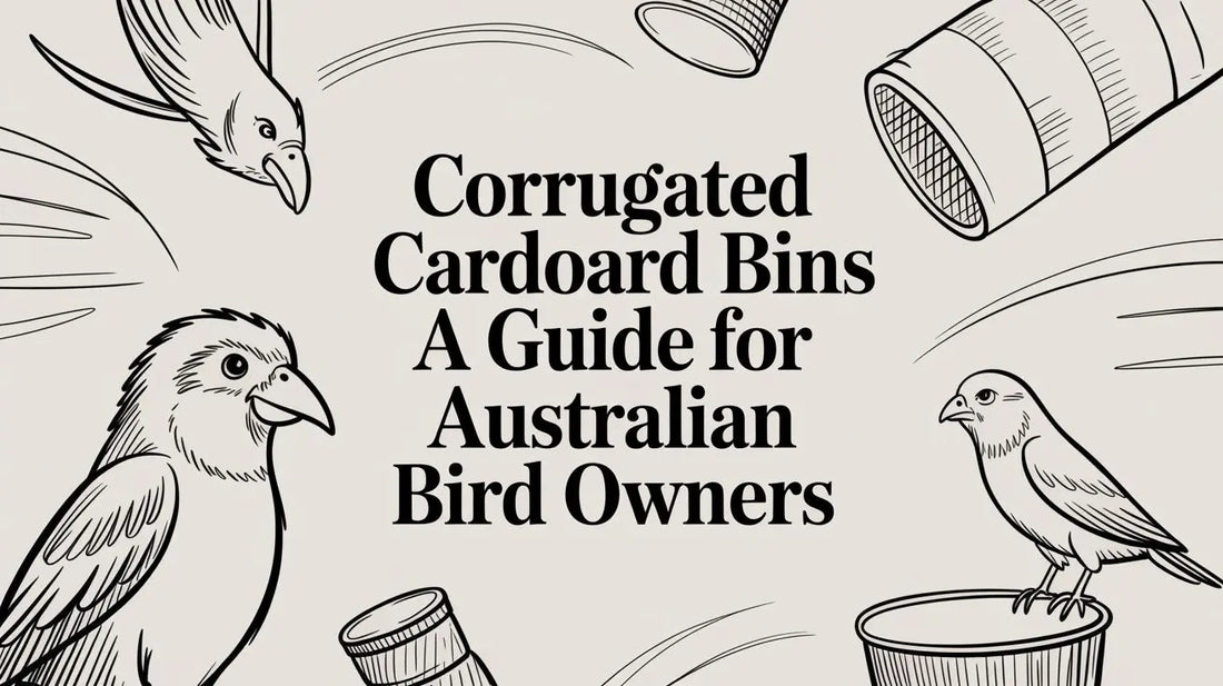 Corrugated Cardboard Bins: A Guide for Australian Bird Owners Lou Lou Bells Bird Toys