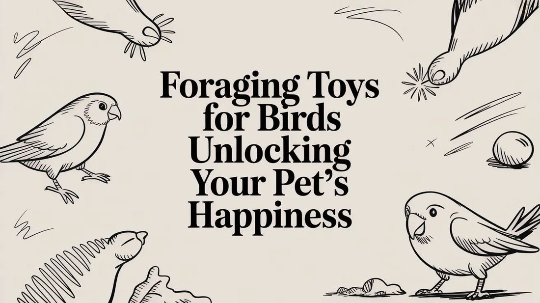 Foraging Toys for Birds Unlocking Your Pet's Happiness Lou Lou Bells Bird Toys