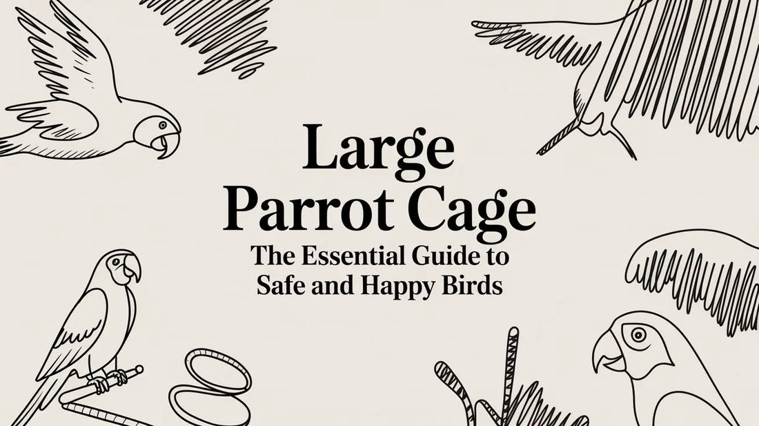 Large parrot cage: The Essential Guide to Safe and Happy Birds Lou Lou Bells Bird Toys
