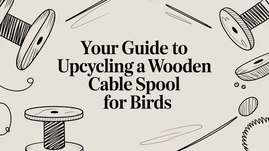 Your Guide to Upcycling a Wooden Cable Spool for Birds Lou Lou Bells Bird Toys