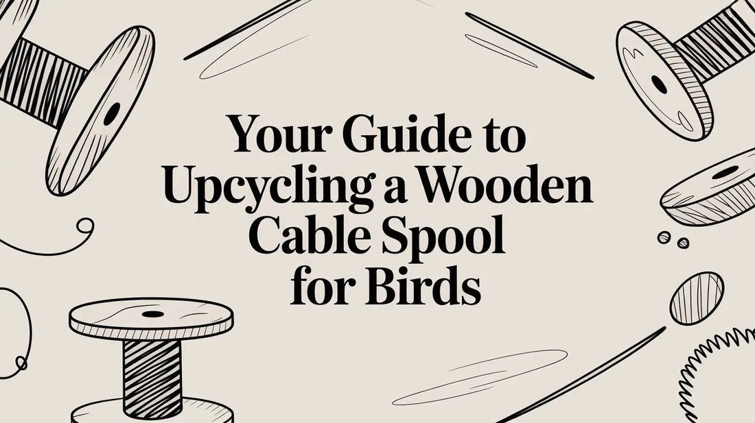 Your Guide to Upcycling a Wooden Cable Spool for Birds Lou Lou Bells Bird Toys