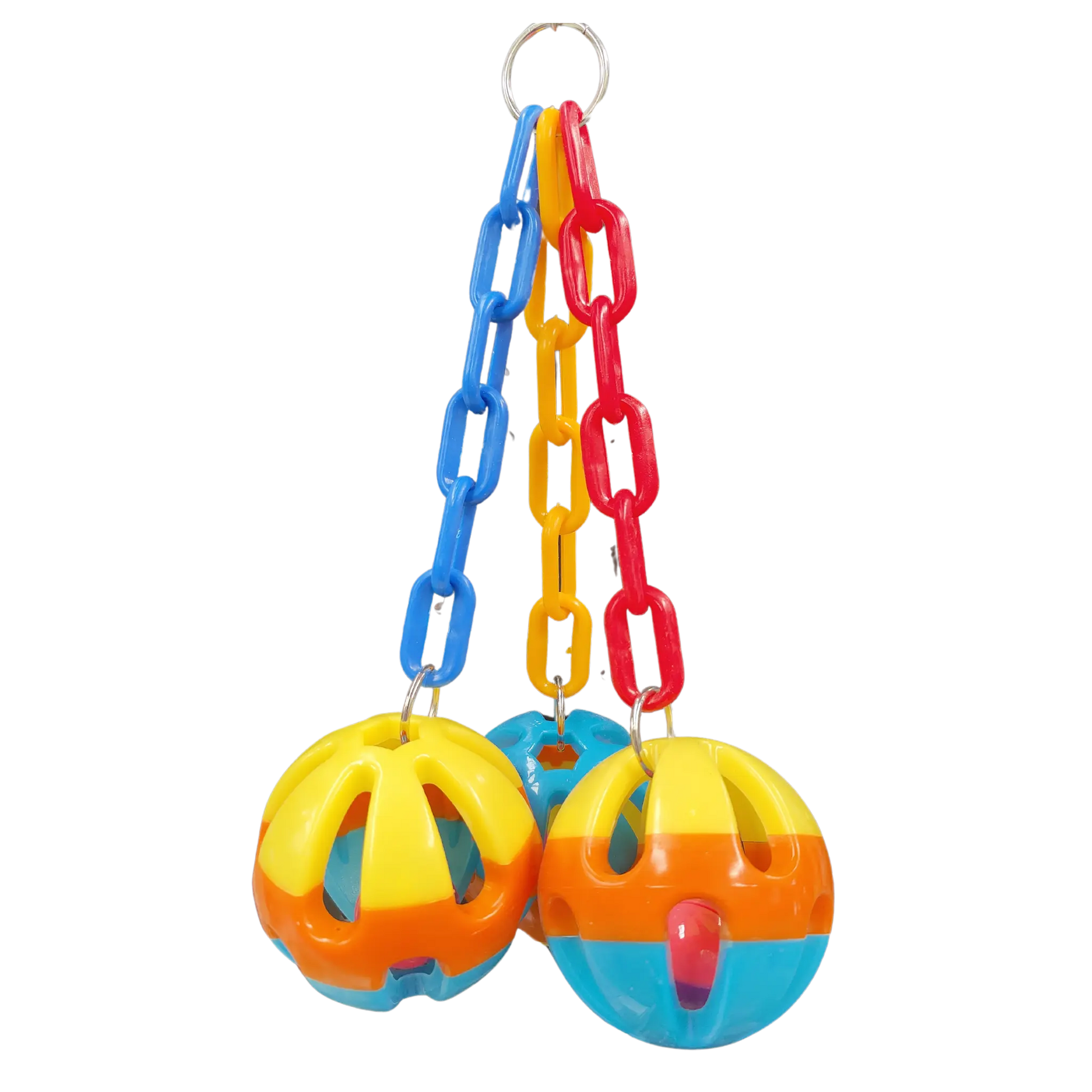 3 Plastic Balls Large Bird Toy