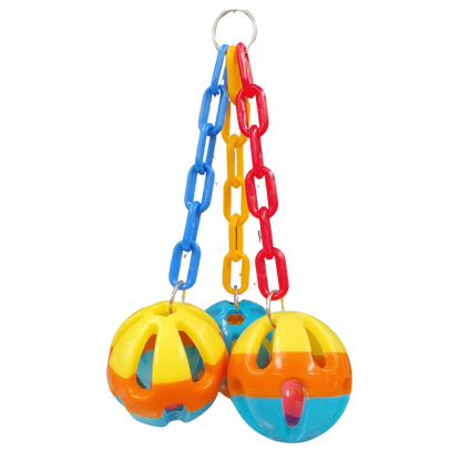 3 Plastic Balls Large Bird Toy