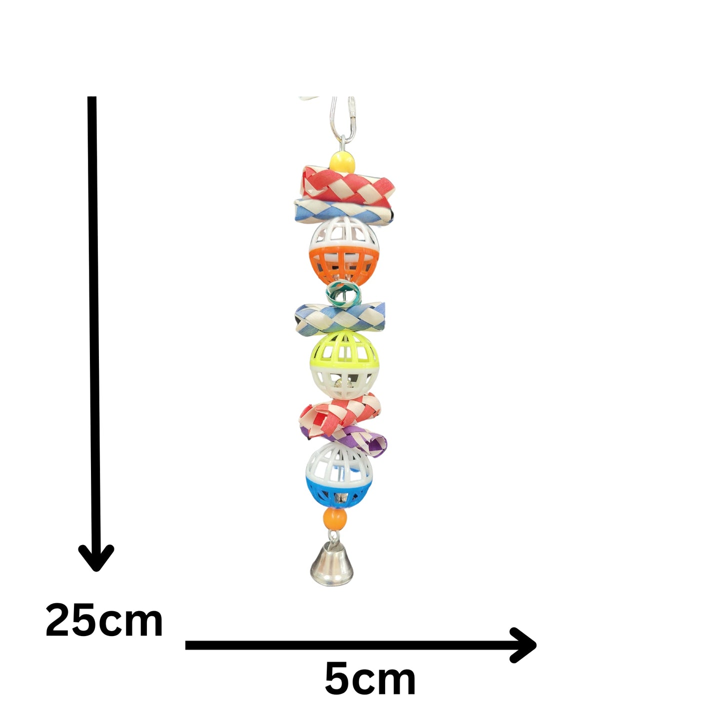 3 Small Balls Skewer Bird Toy Lou Lou Bells Bird Toys