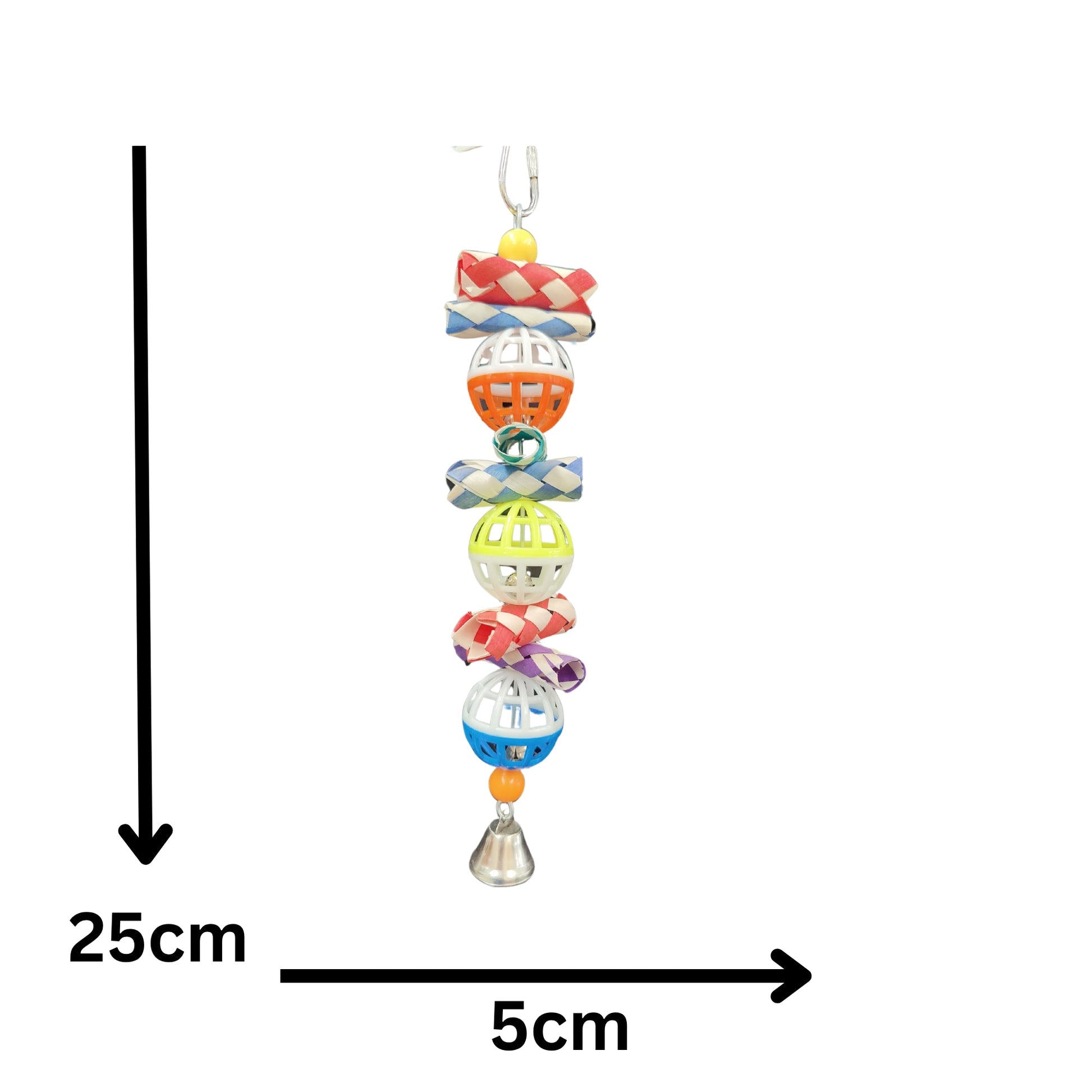 3 Small Balls Skewer Bird Toy Lou Lou Bells Bird Toys