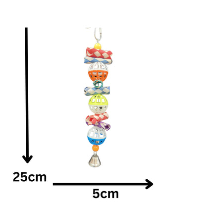 3 Small Balls Skewer Bird Toy Lou Lou Bells Bird Toys