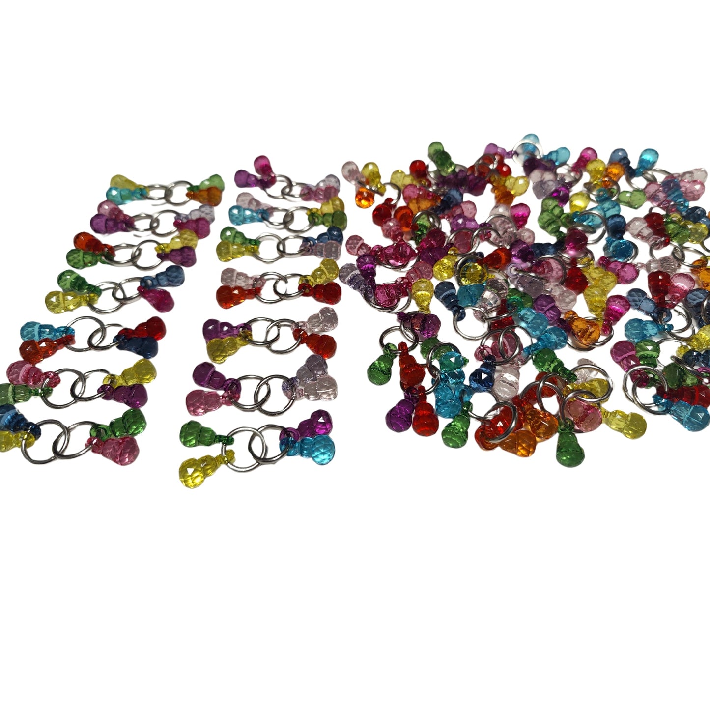 4 Diamond Dummies Foot Toy x 4 Lou Lou Bells Bird Toys