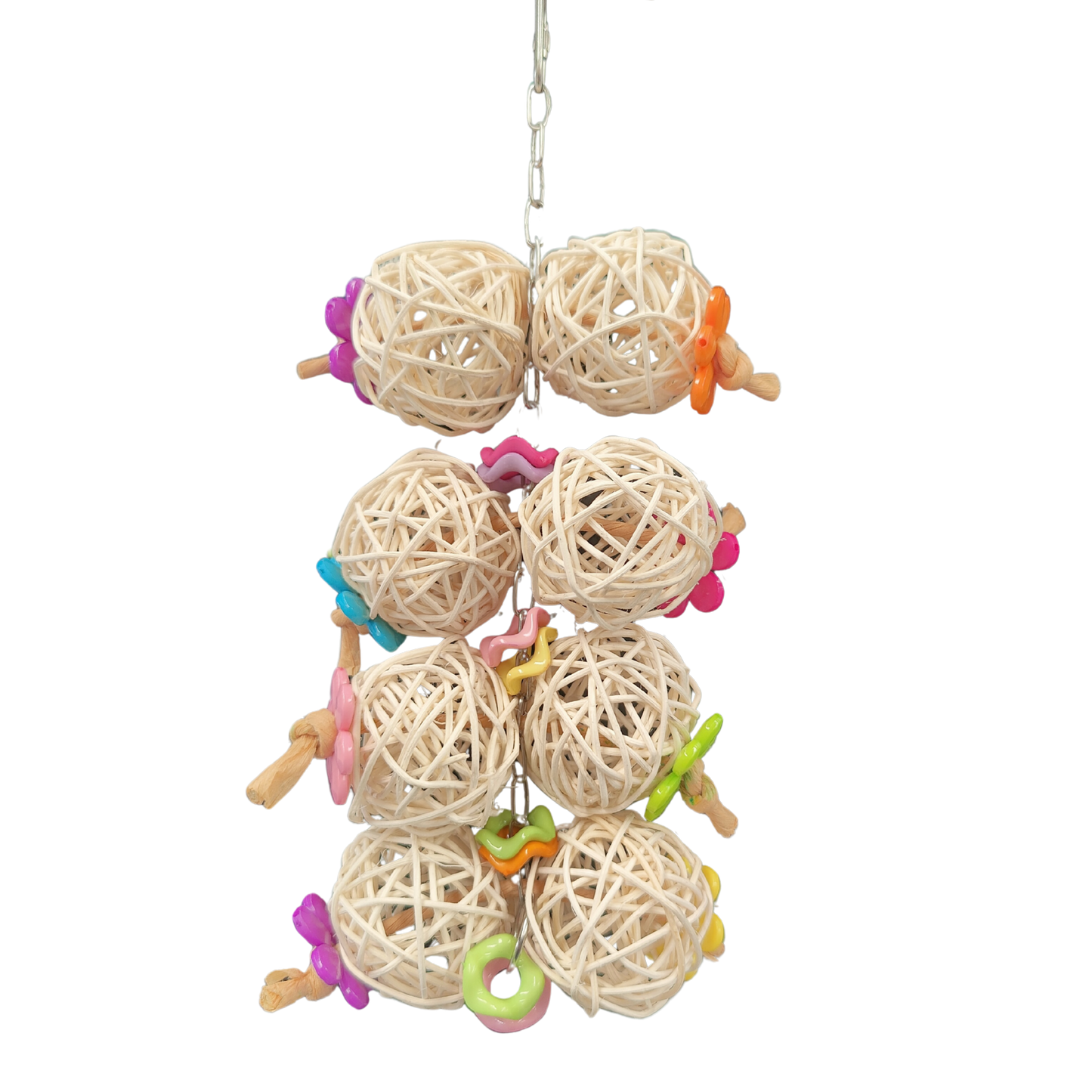 8 cane Balls Bird Toys Lou Lou Bells Bird Toys