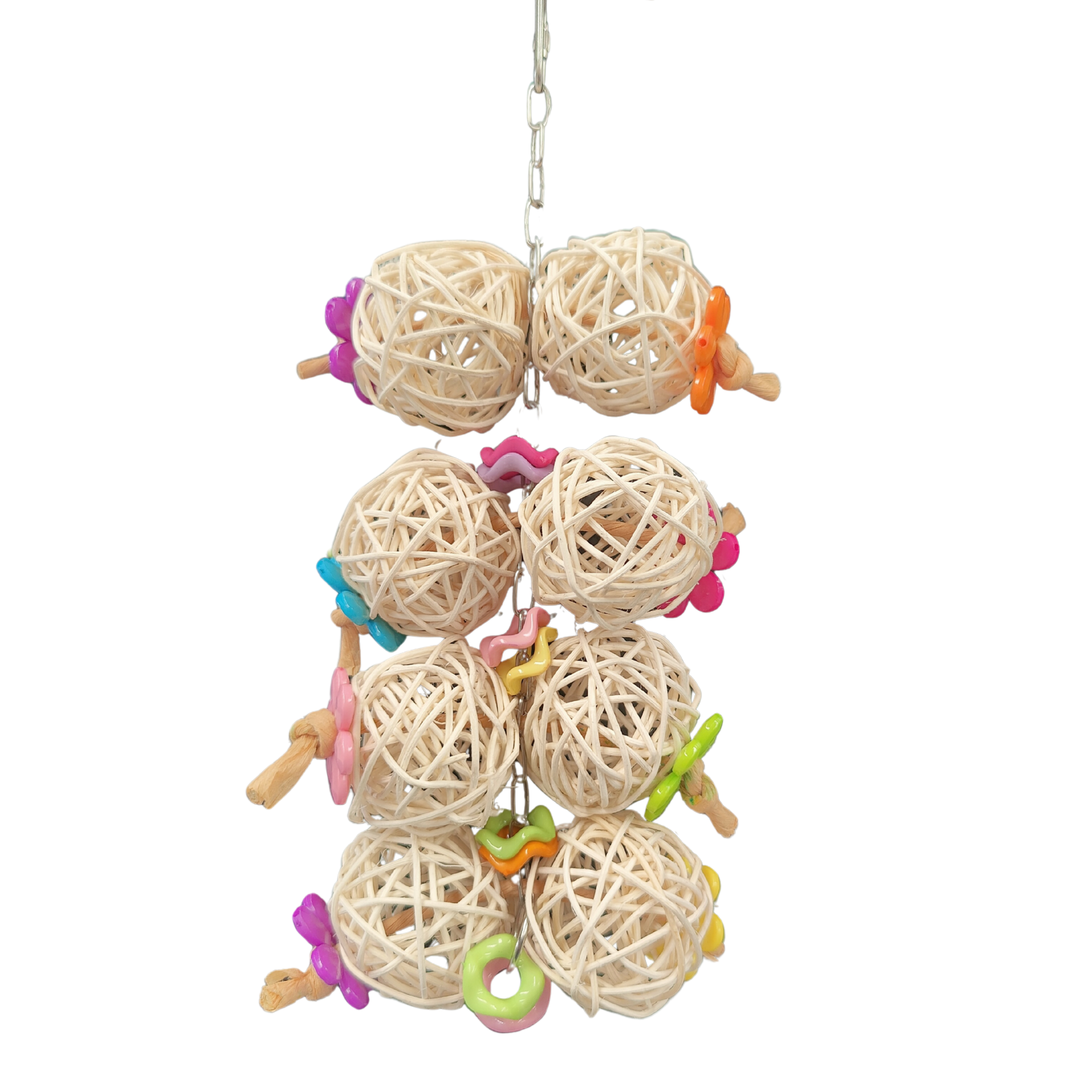 8 cane Balls Bird Toys Lou Lou Bells Bird Toys