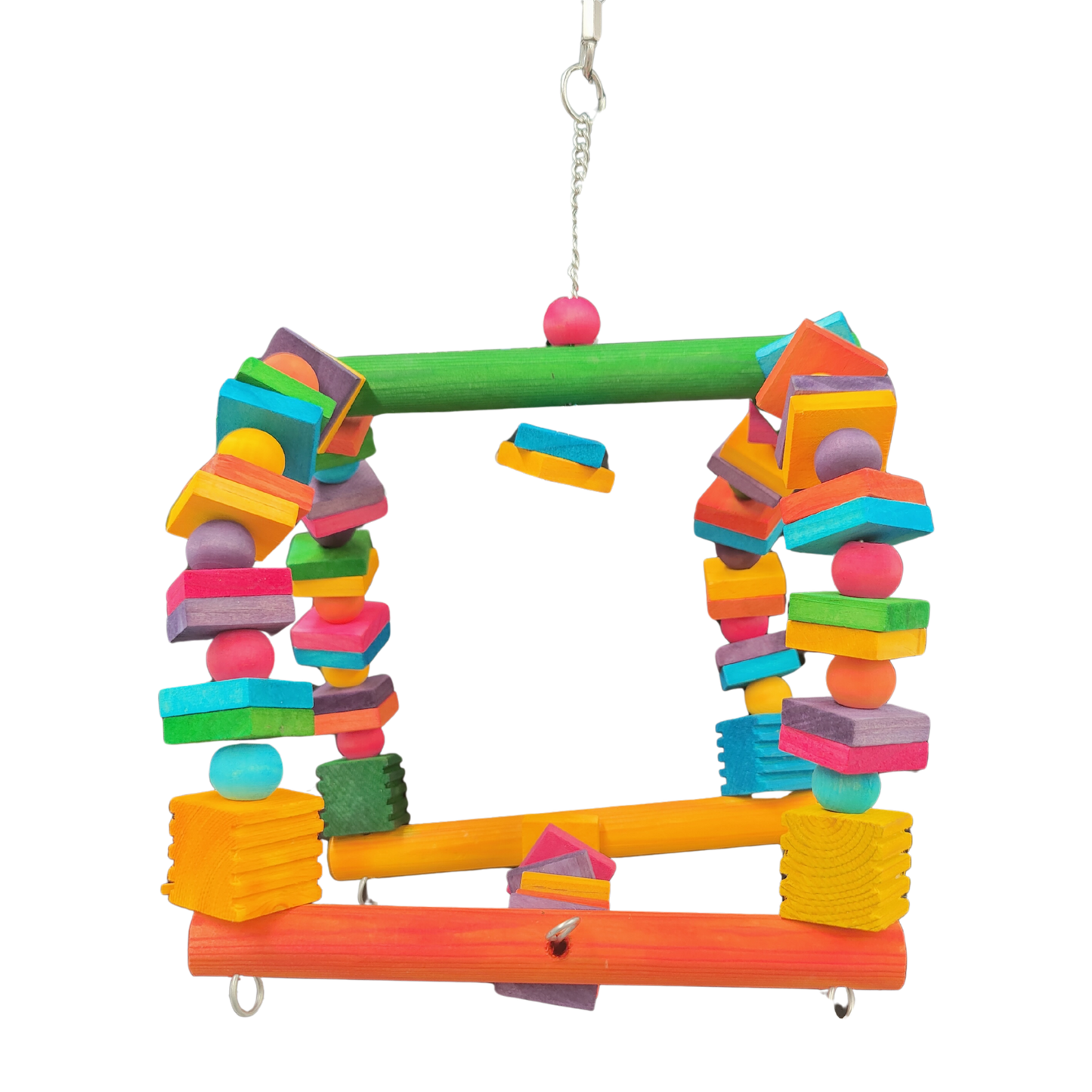 colourful Arch Swing Bird Toy Lou Lou Bells Bird Toys