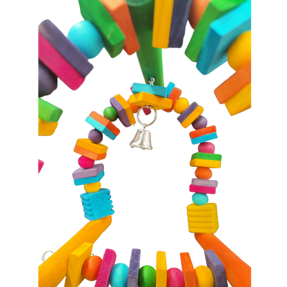 close up 2 Arch Swing Bird Toy Lou Lou Bells Bird Toys