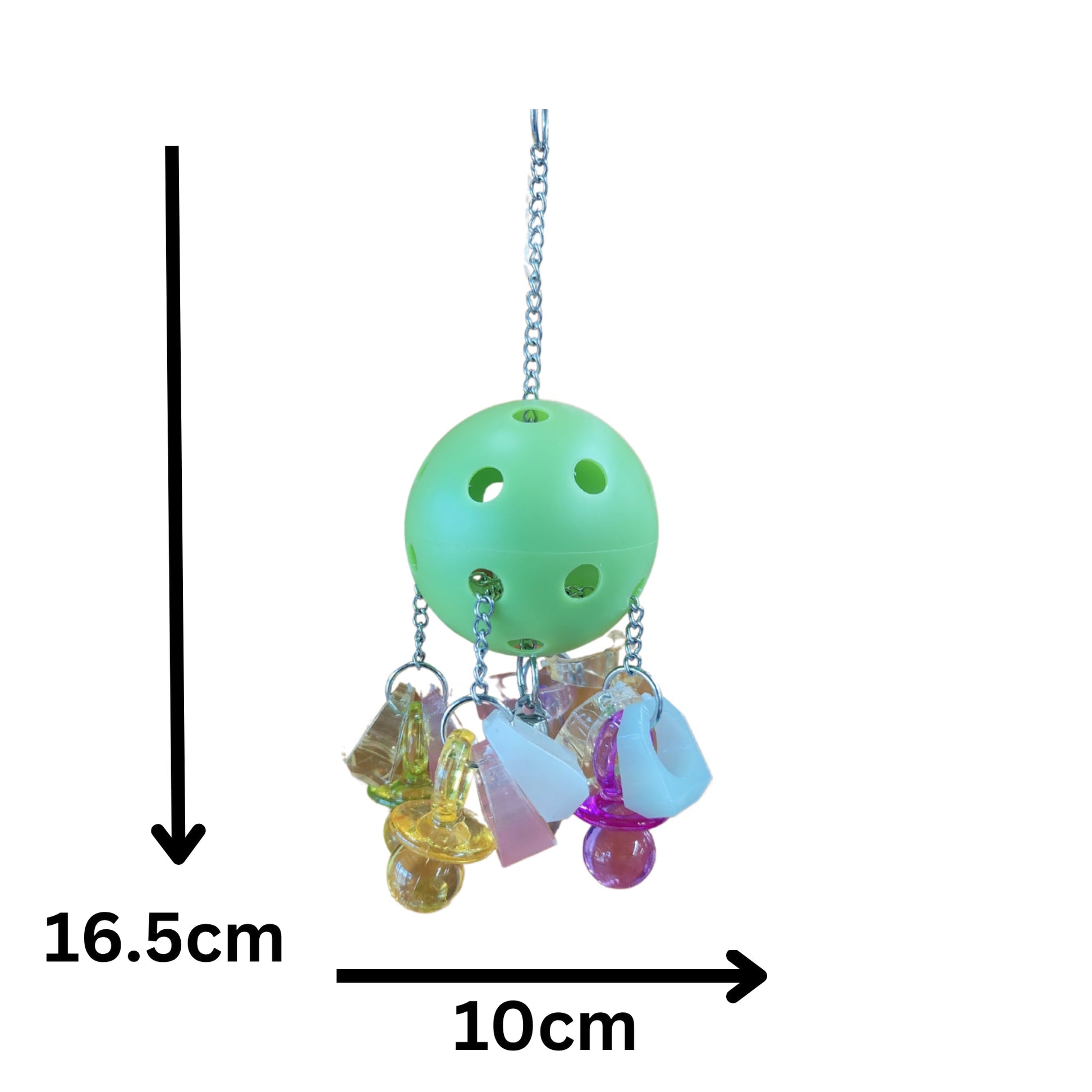 Ball with Rings and Dummies Bird Toy Lou Lou Bells Bird Toys