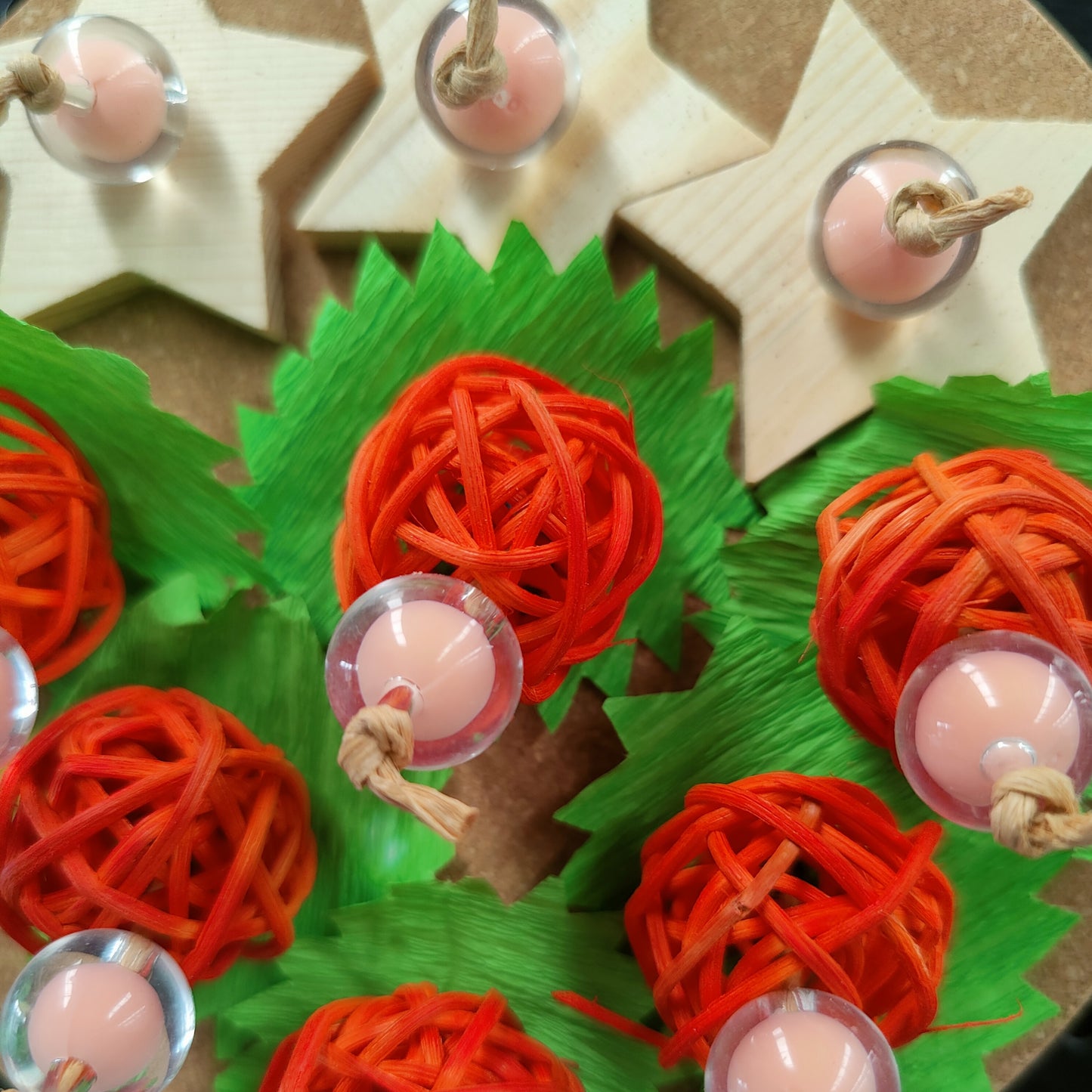 close up of the berry plate bird toy