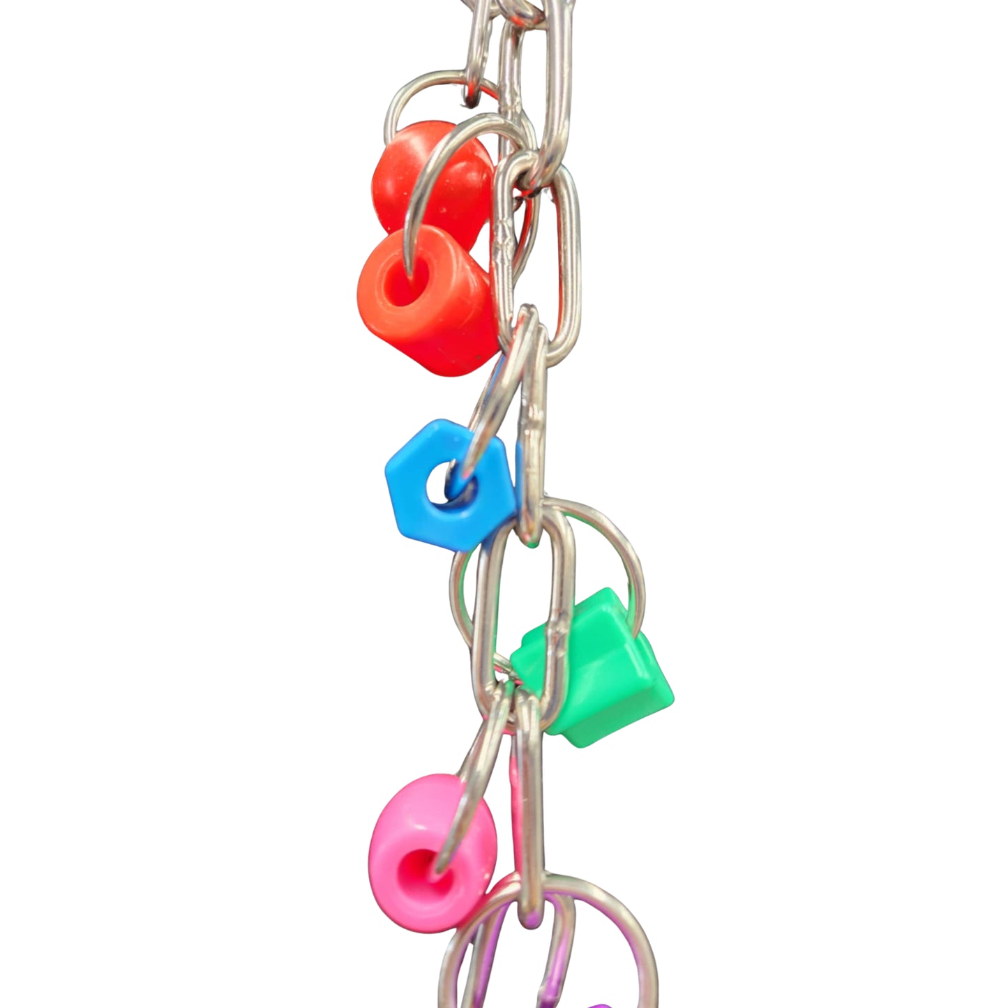 close up of the big bead bird toy