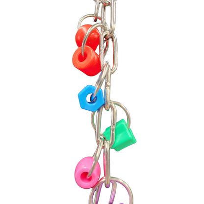 close up of the big bead bird toy