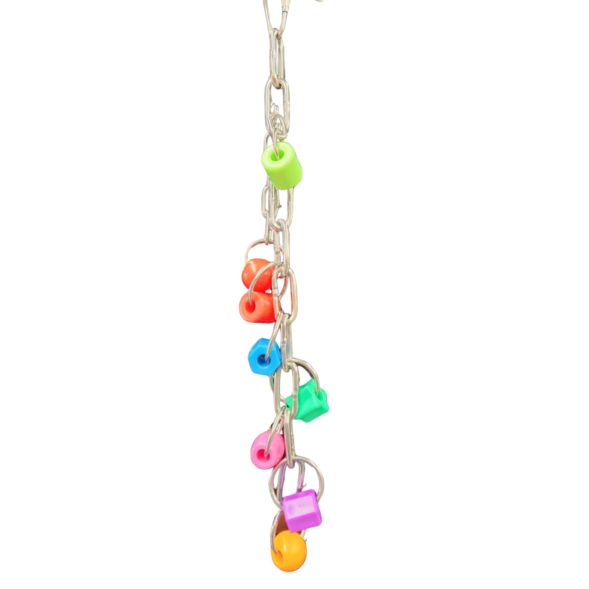 chain with big beads bird toy