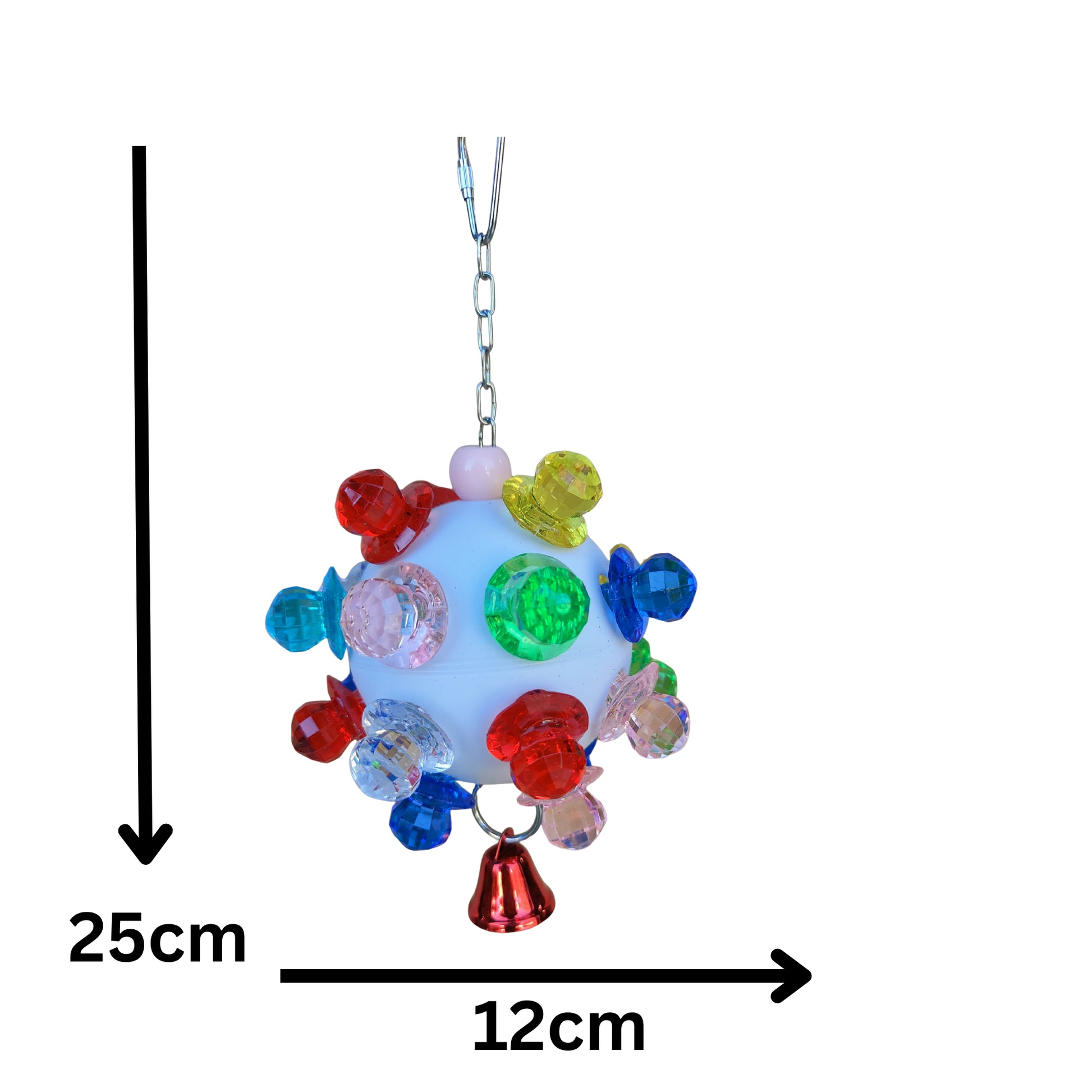 measurements of the big dummy ball bird toy