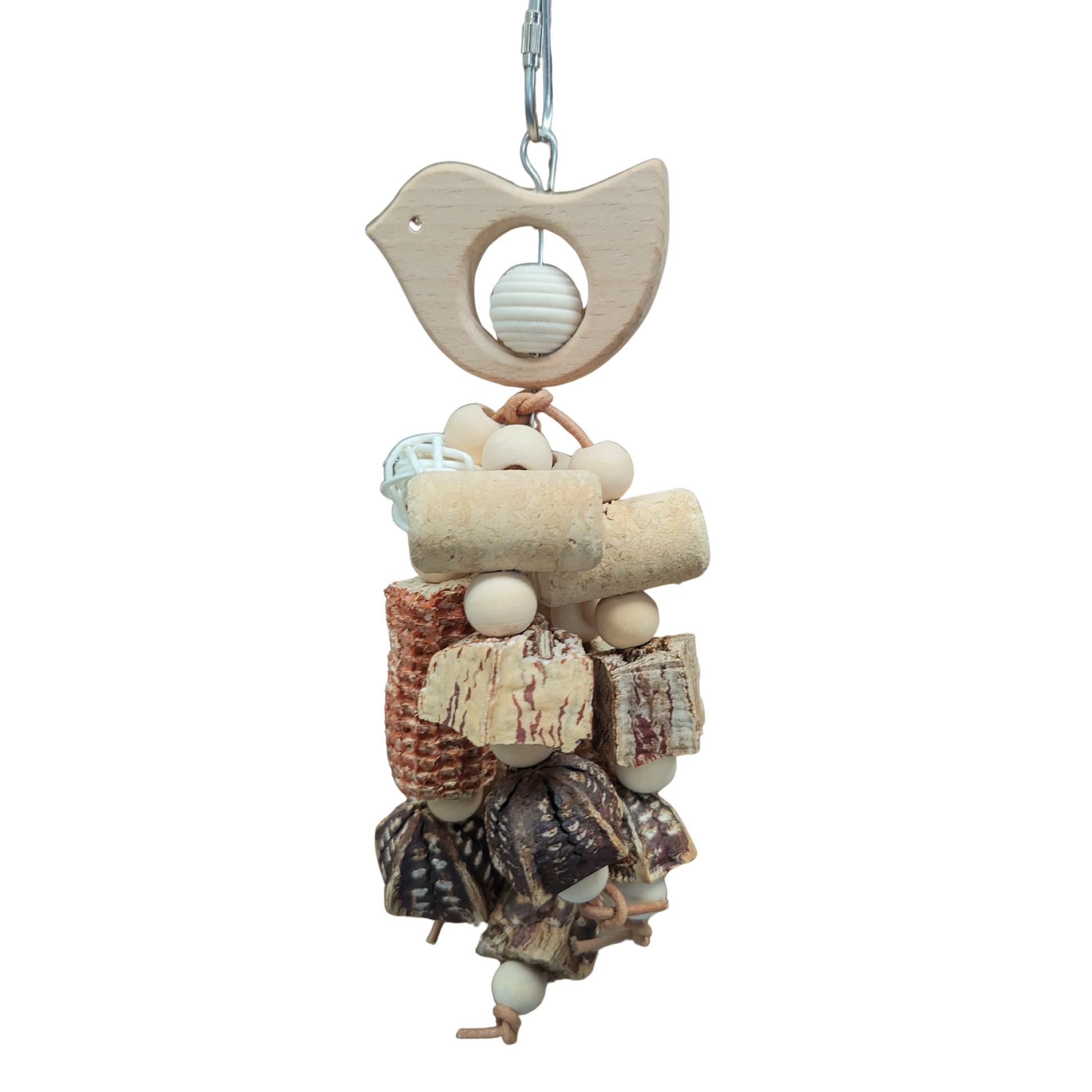 really cute natural birdie bits bird toy