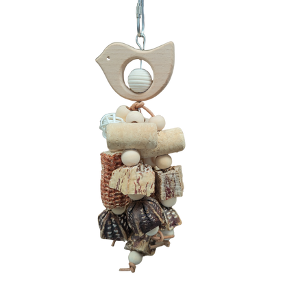 really cute natural birdie bits bird toy