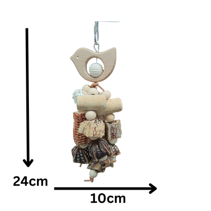 measurements of the birdie bits bird toy