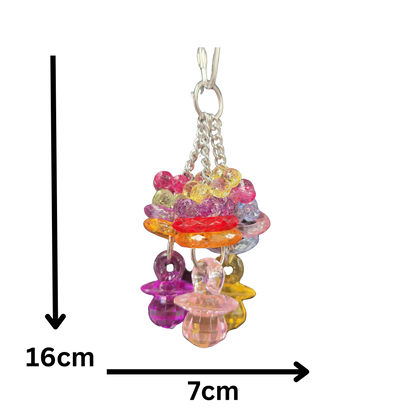 measurements of the bling bling bling bird toy