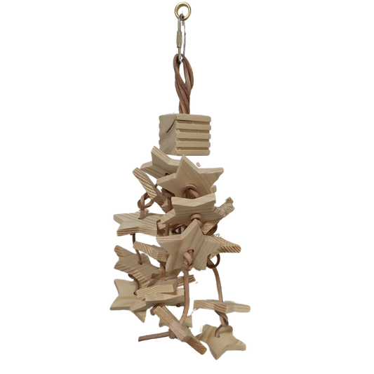 Block and Stars Bird Toy