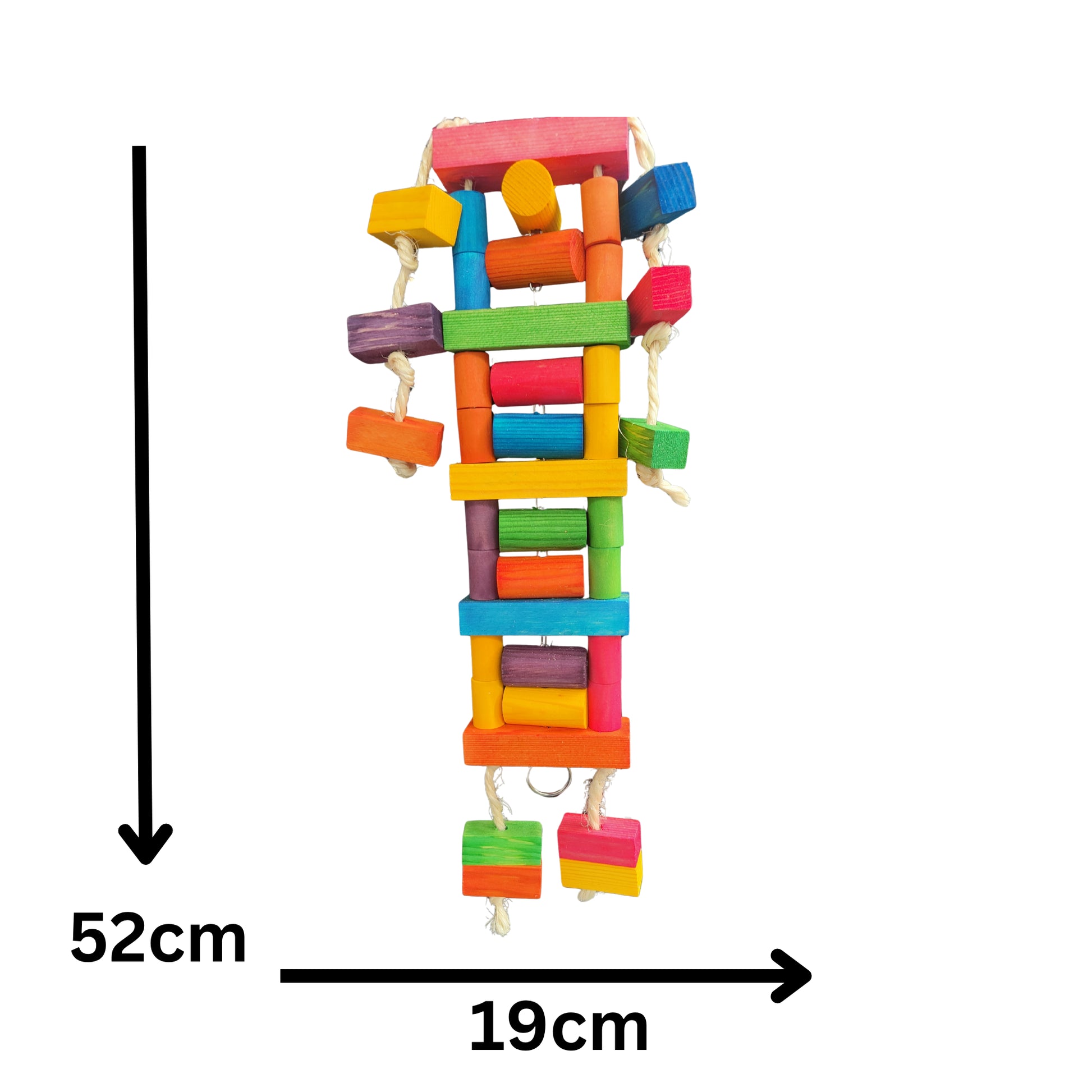 measurements of the blockus bird toy