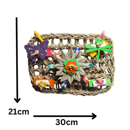 measurements of the sea grass butterfly mat bird toy