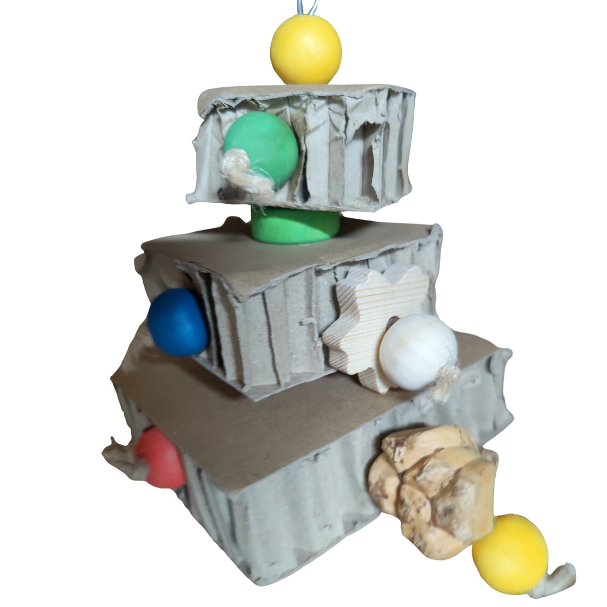 Cardboard Tower Bird Toy Lou Lou Bells Bird Toys