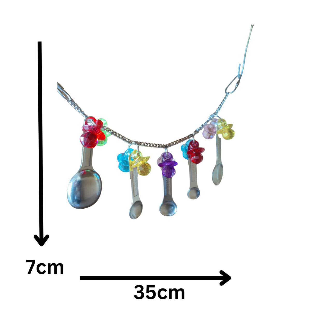 Chain Metal and Bling Bird Toys Lou Lou Bells Bird Toys