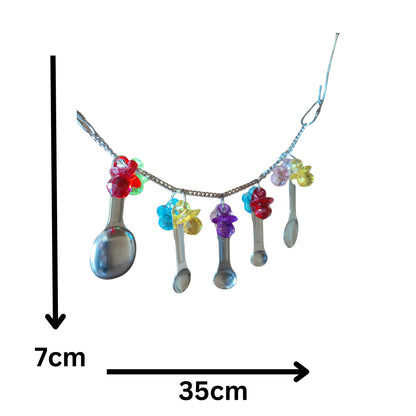 Chain Metal and Bling Bird Toys Lou Lou Bells Bird Toys