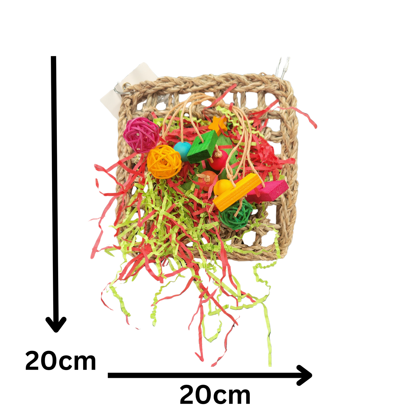 measurement of the cherry mat bird toy