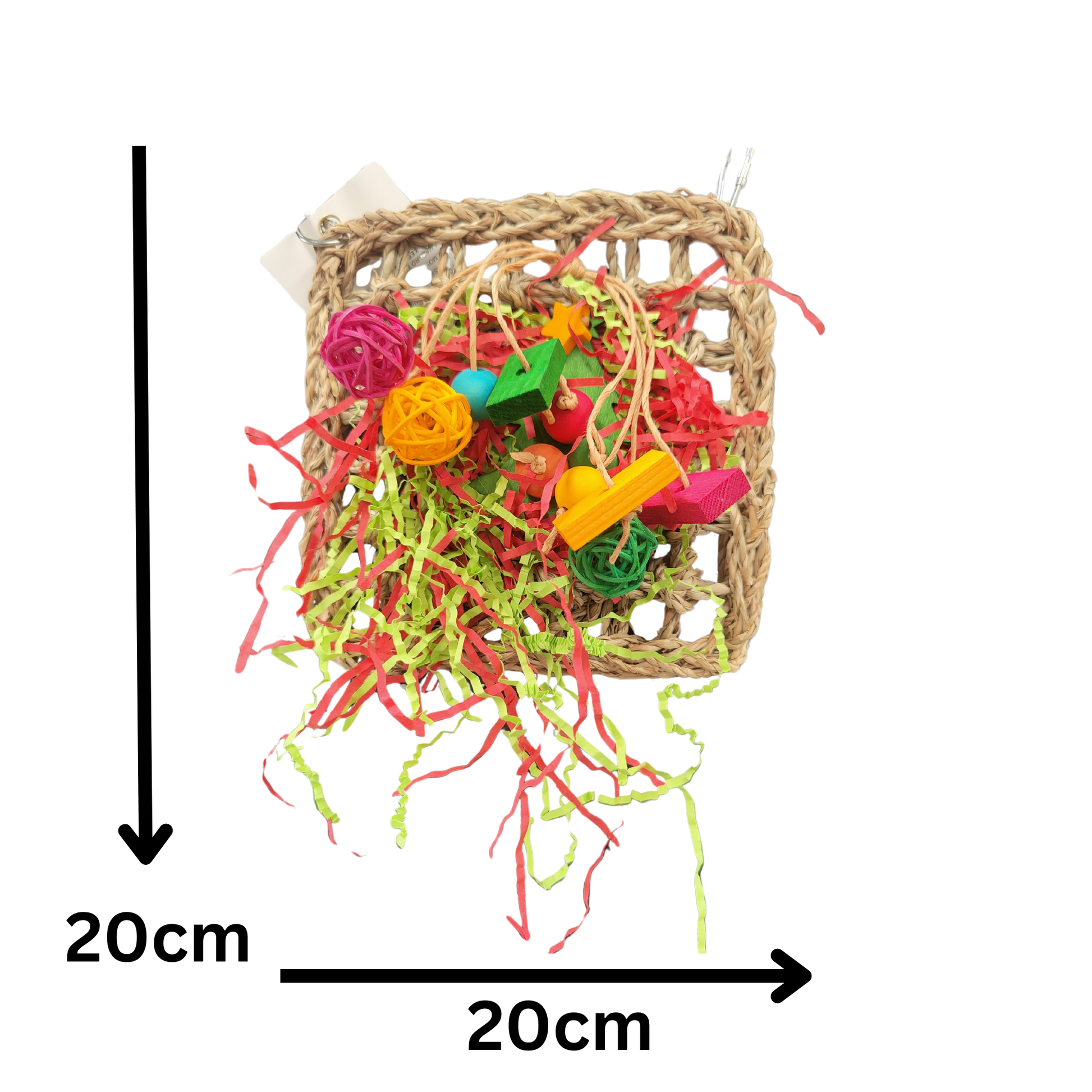 measurement of the cherry mat bird toy