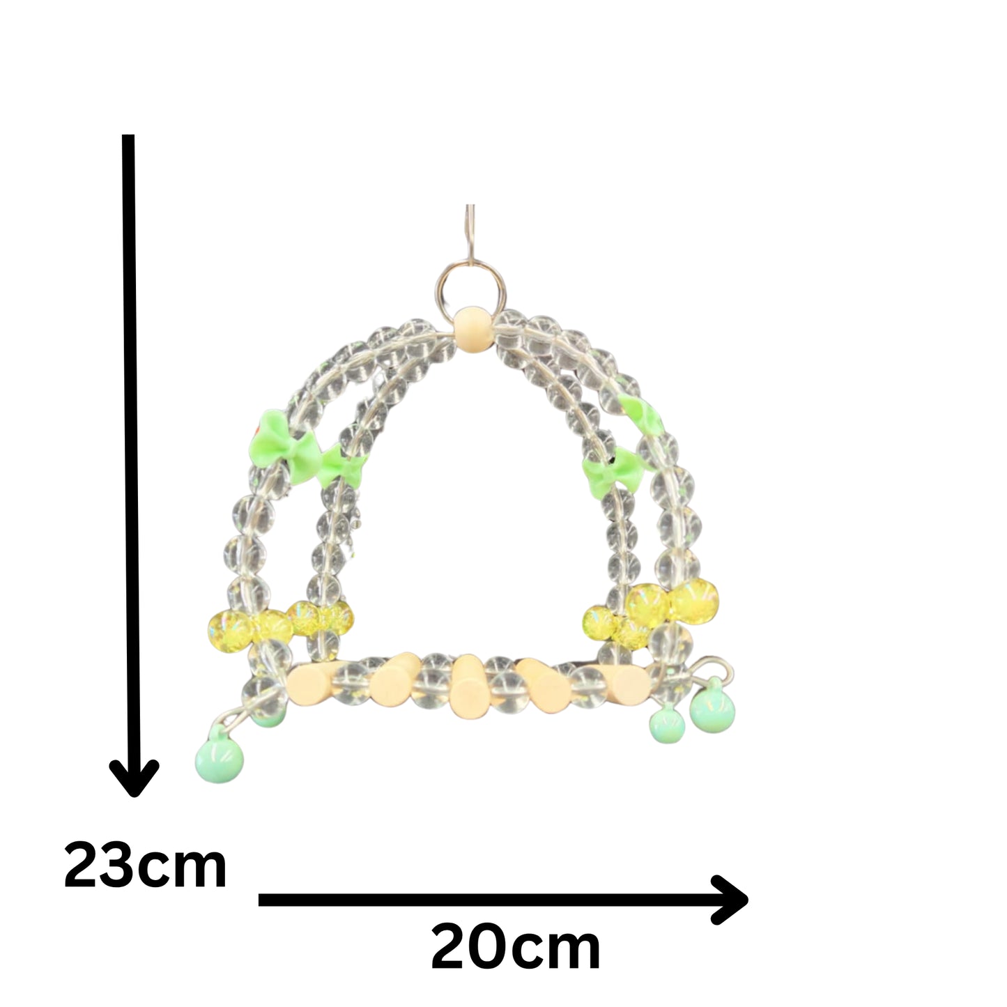 measurements of the cinderella swing bird toy