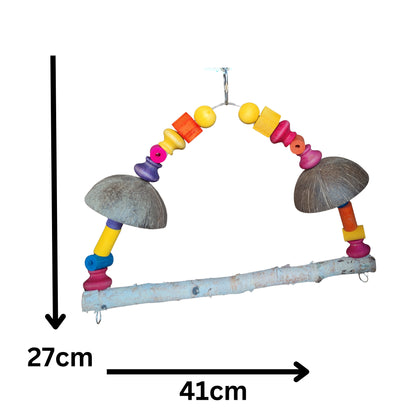 measurement of the coconut swing bird toy