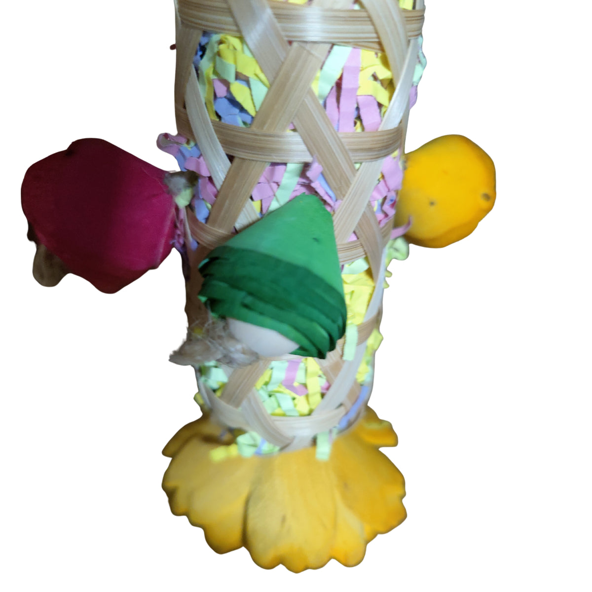 Coloured Flower Tower Bird Toy Lou Lou Bells Bird Toys