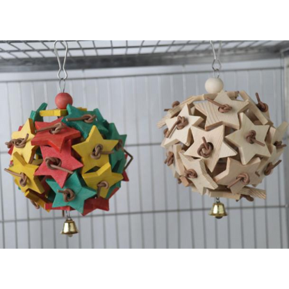 Coloured Stars Bird Toy