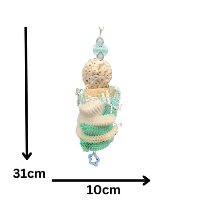 measurements cupcake stack bird toy