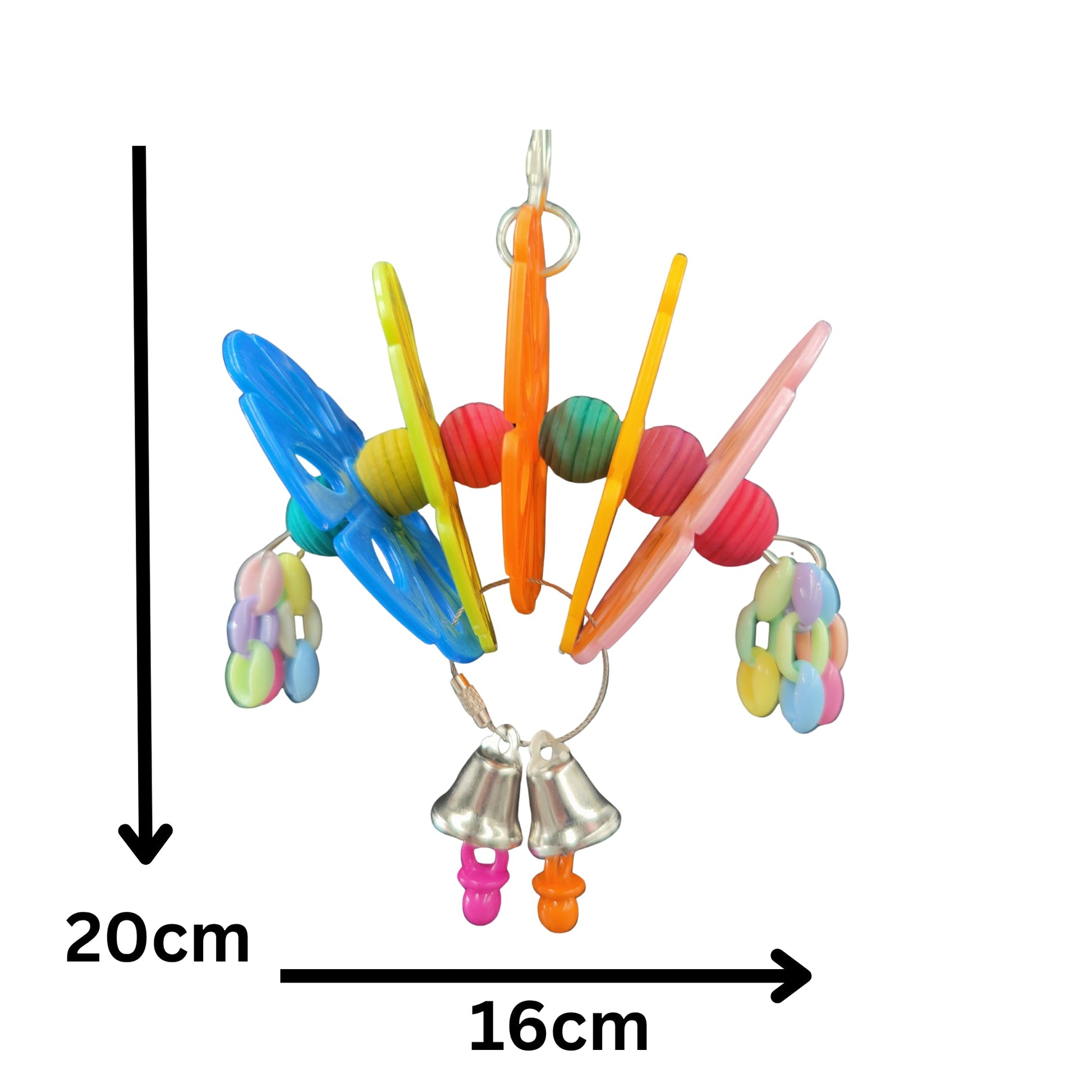 Small Discs and Beads Bird Toy Lou Lou Bells Bird Toys